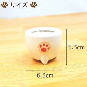 画像2: ペット仏具 香炉 線香立て 肉球 陶器 日本製 ピンク イエロー