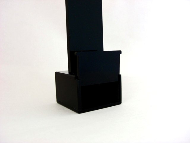画像: 安心・定番のペット位牌　「絆・ブラック」　手元供養収納スペース付 